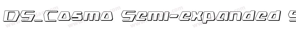 DS_Cosmo Semi-expanded SemiBold字体转换